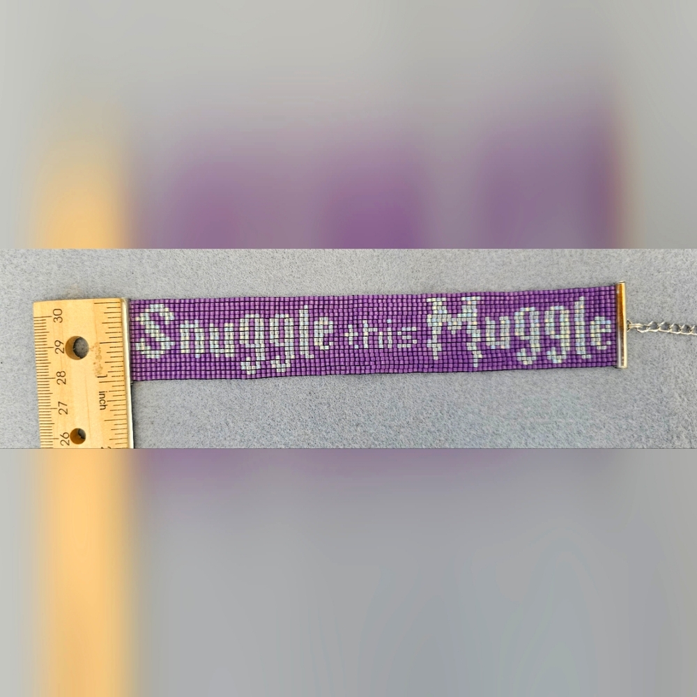 Bead bracelet with Harry Potter reference